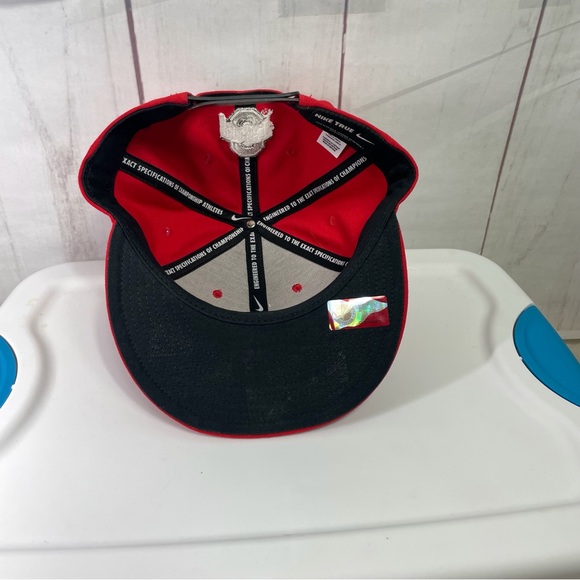 Ohio State Nike Hat Flat Billed SnapBack Nike True Licensed Football Buckeyes - Picture 9 of 11